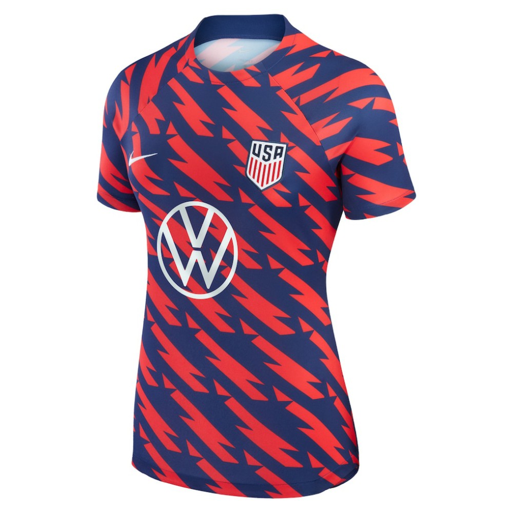 USMNT Women's 2023 Strike Drill Pre-Match Top Red