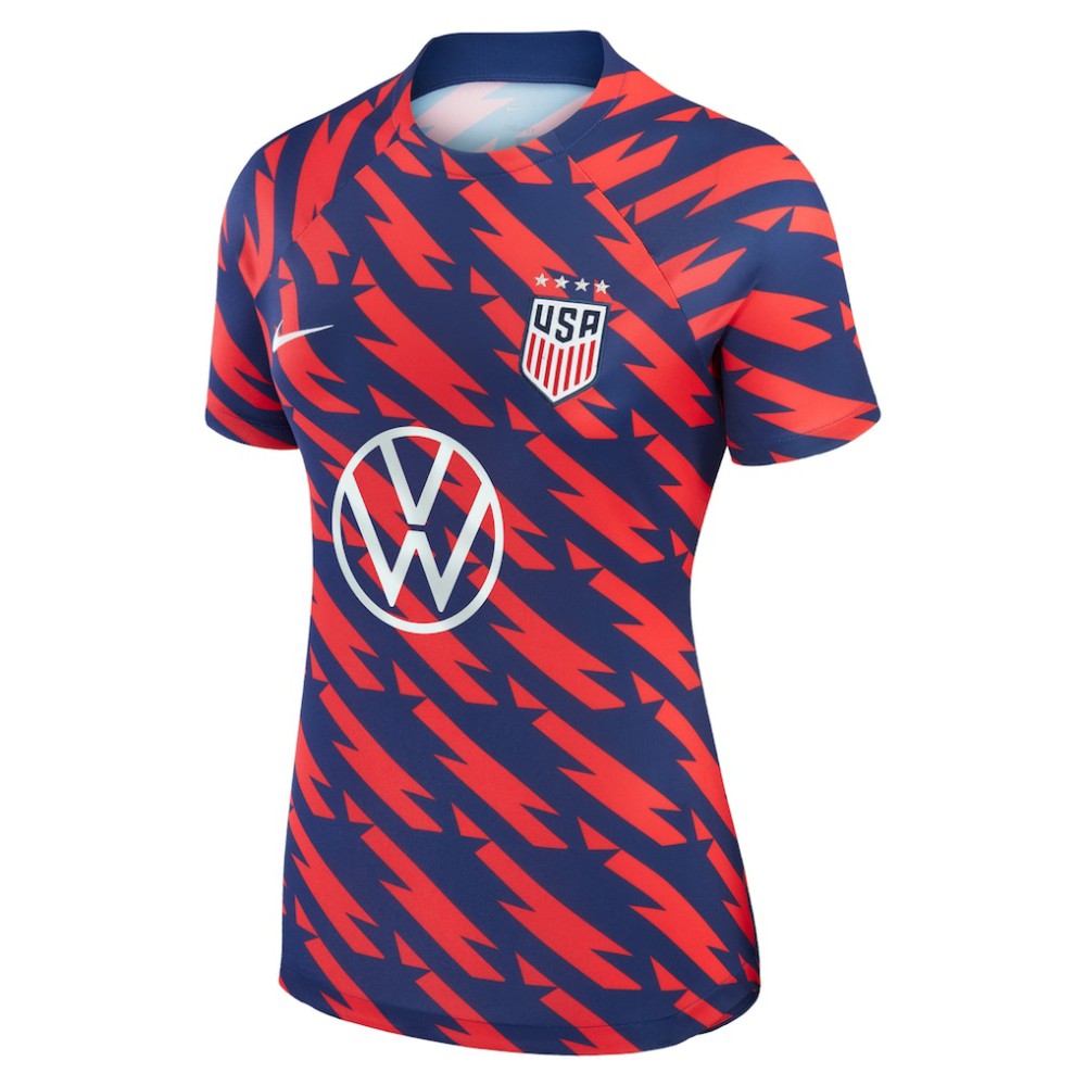 USWNT Women's 2023 Strike Drill Pre-Match Top Navy