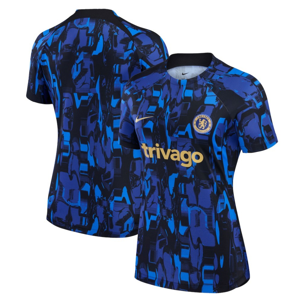 Chelsea Women's 2023/24 Home Academy Pro Pre-Match Top Blue