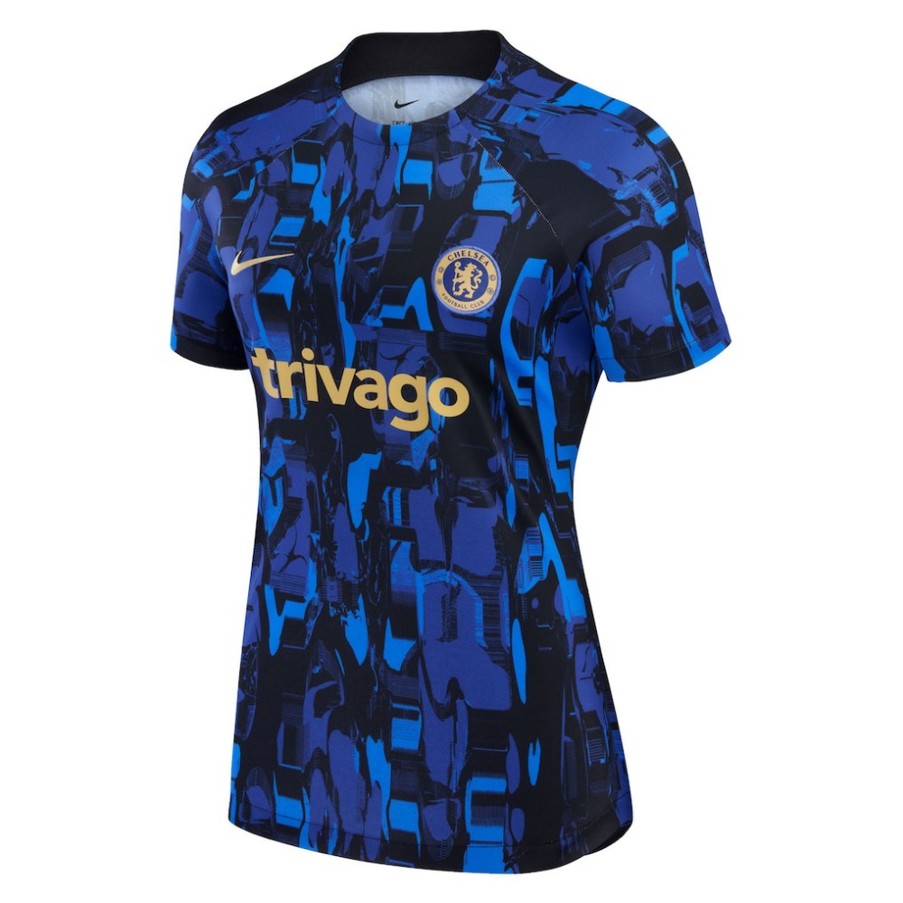 Chelsea Women's 2023/24 Home Academy Pro Pre-Match Top Blue