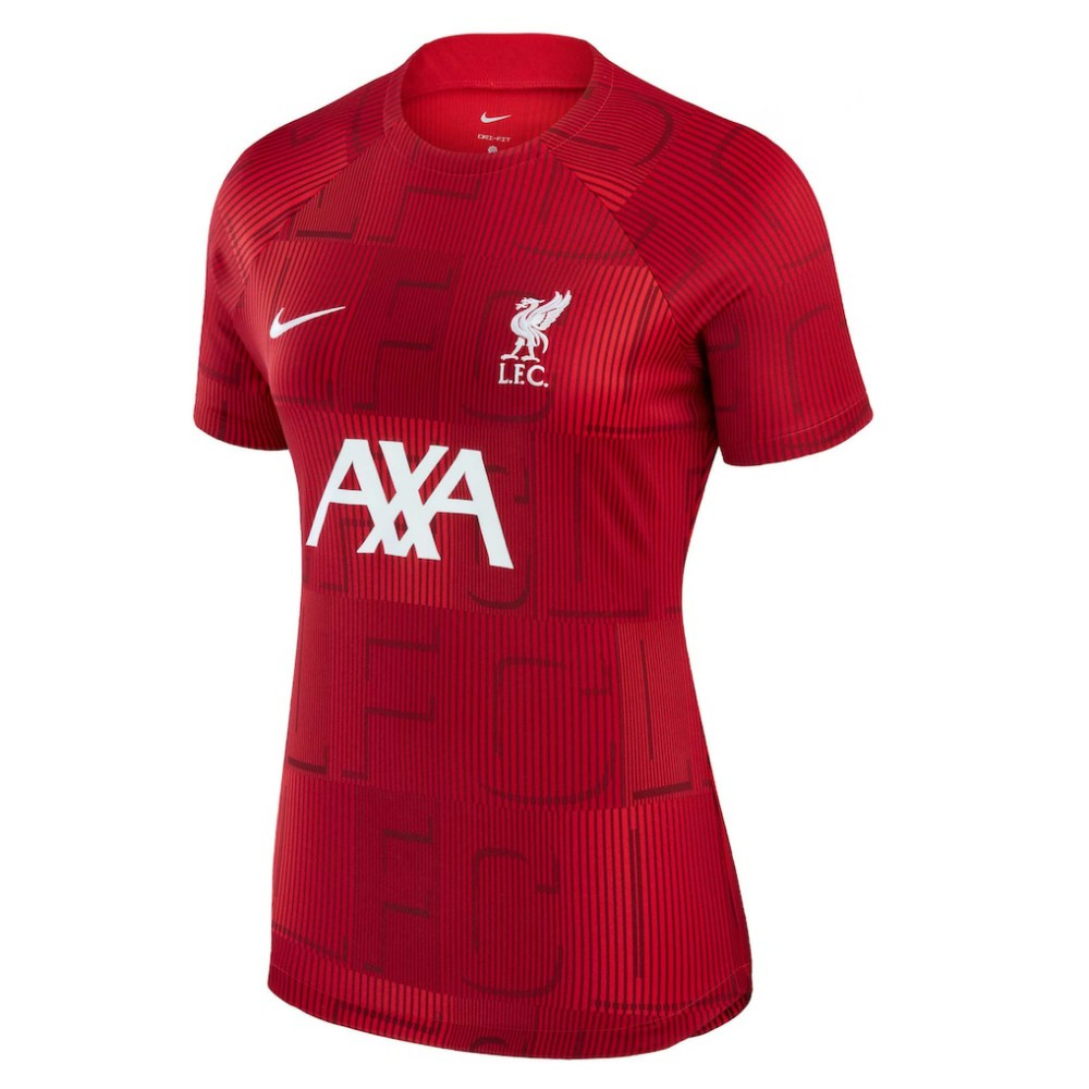 Liverpool Women's 2023 Pre-Match Top Red