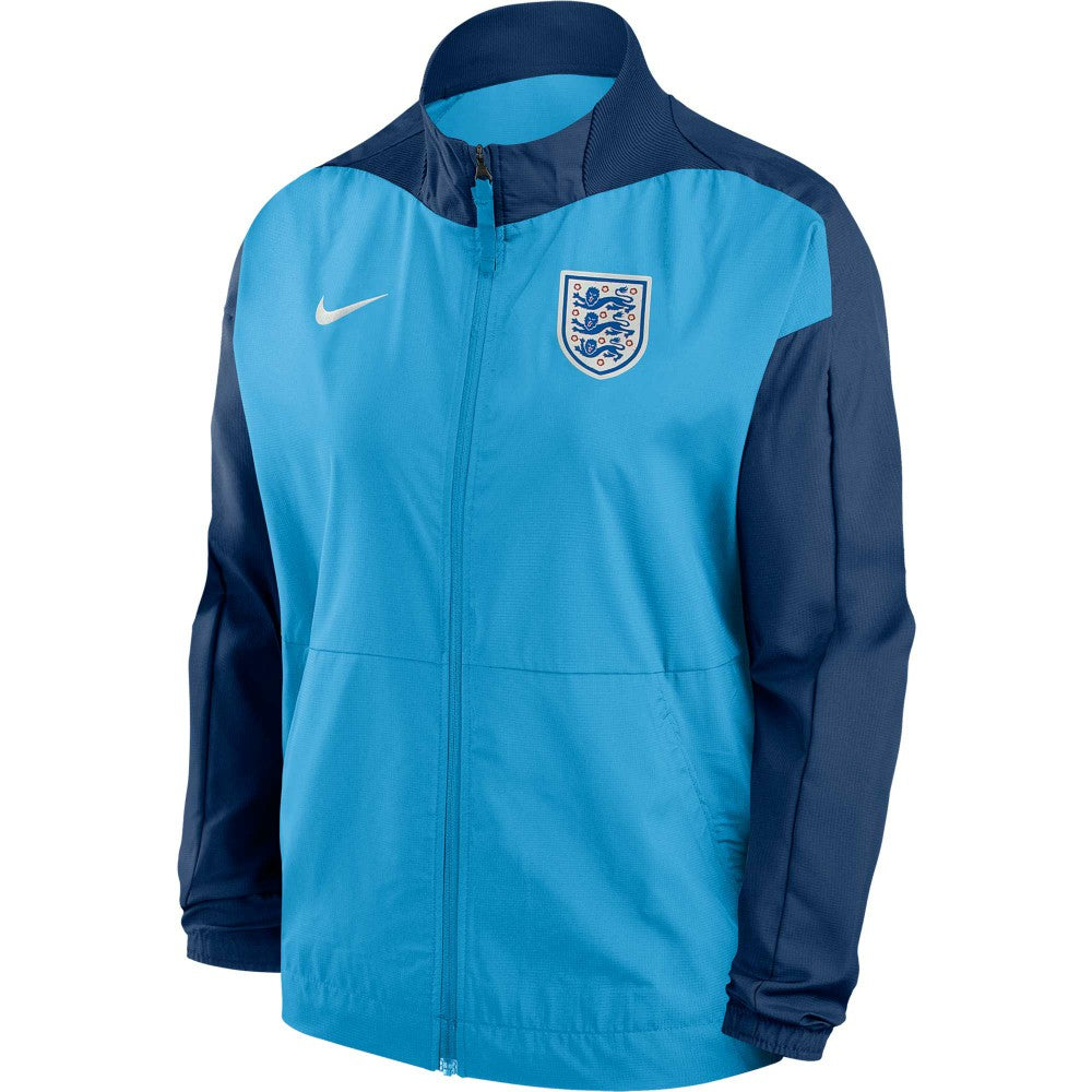 England Women's National Team Women's 2023 Anthem Raglan Performance Full-Zip Jacket Blue