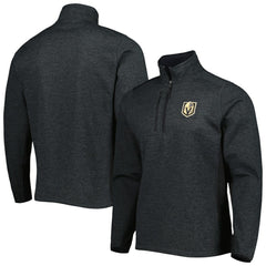 NHL Vegas Golden Knights Antigua Course Quarter-Zip Jacket - Heathered Black