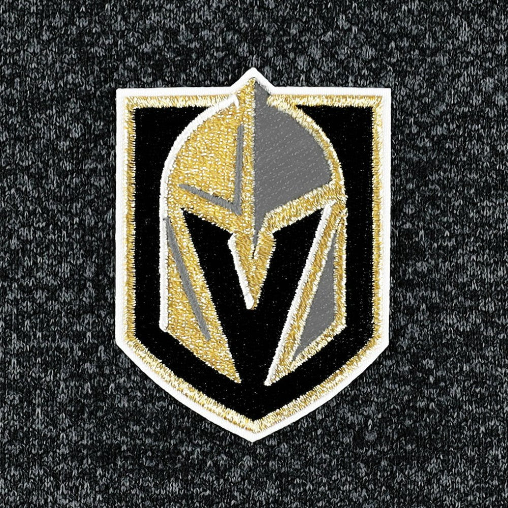 NHL Vegas Golden Knights Antigua Course Quarter-Zip Jacket - Heathered Black