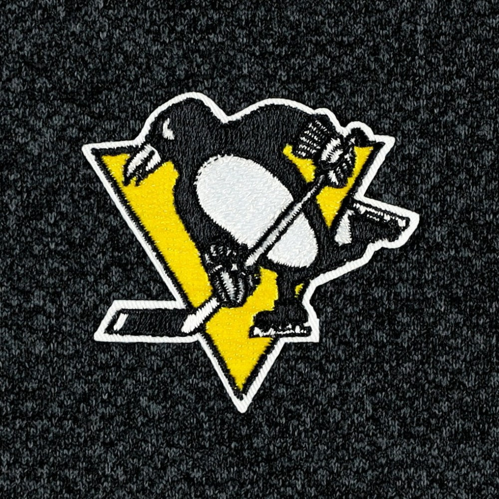 NHL Pittsburgh Penguins Antigua Course Quarter-Zip Jacket - Heathered Black