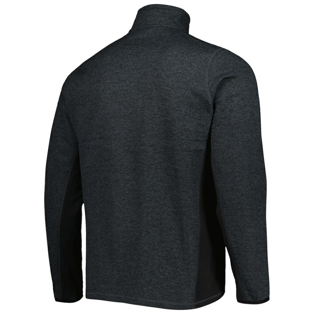 NHL San Jose Sharks Antigua Course Quarter-Zip Jacket - Heathered Black