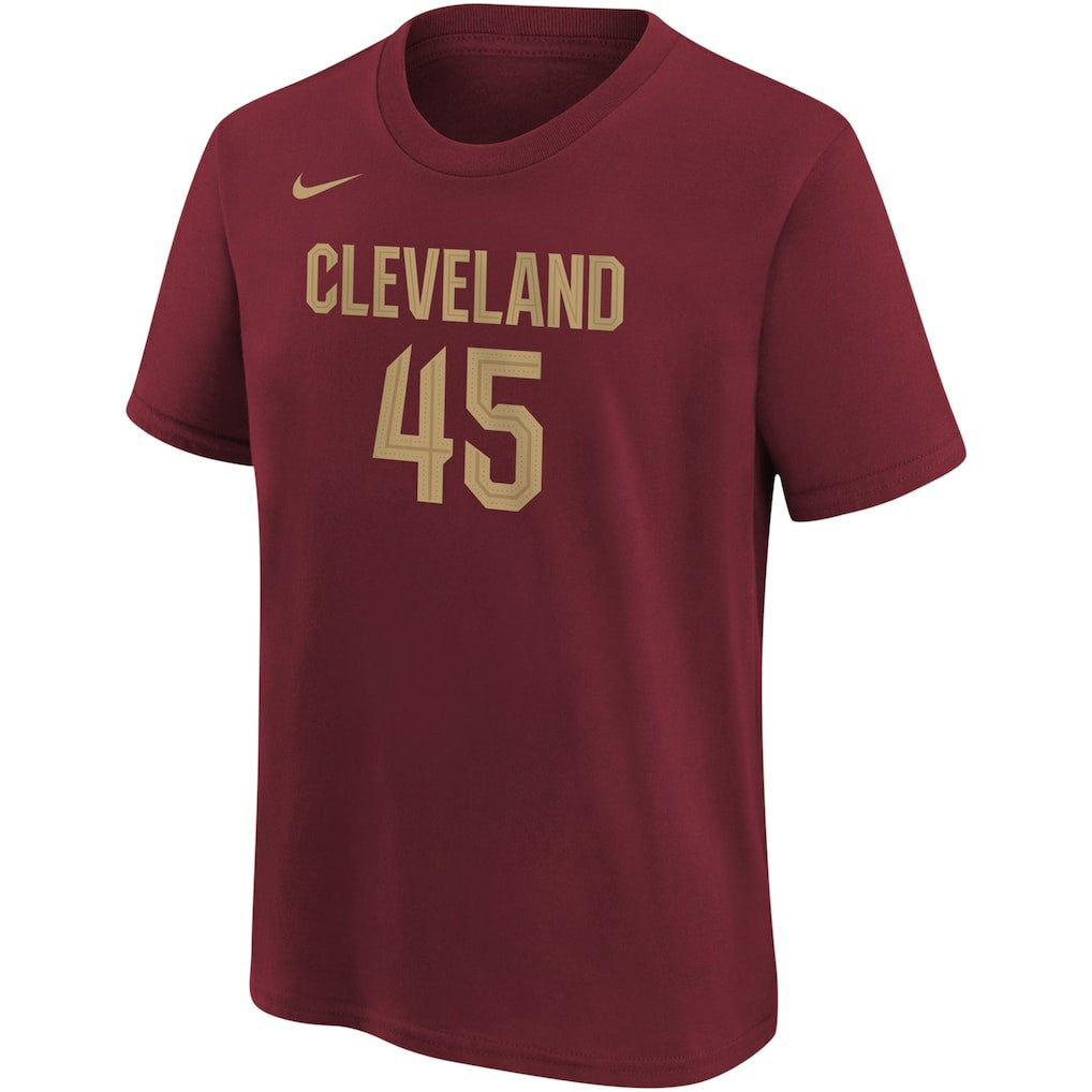 Donovan Mitchell Cleveland Cavaliers Youth Icon Edition Name & Number T-Shirt Wine