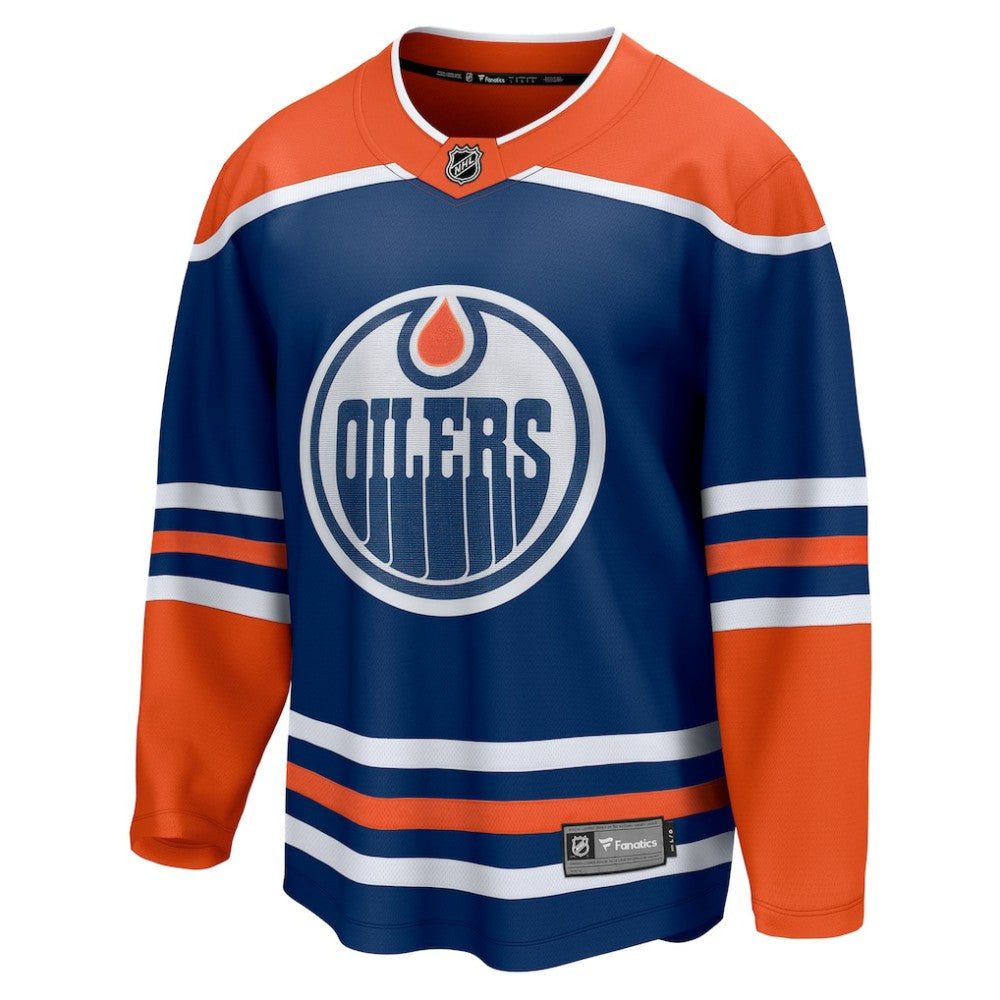 NHL Edmonton Oilers Fanatics Home Breakaway Blank Jersey - Royal