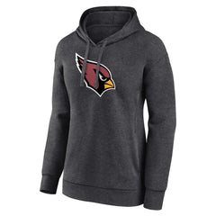 Arizona Cardinals Women's Primary Logo Pullover Hoodie Charcoal