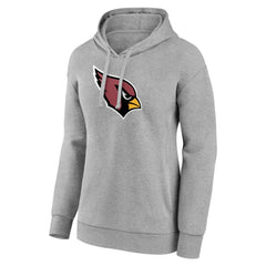 Arizona Cardinals Women's Primary Logo Pullover Hoodie Gray