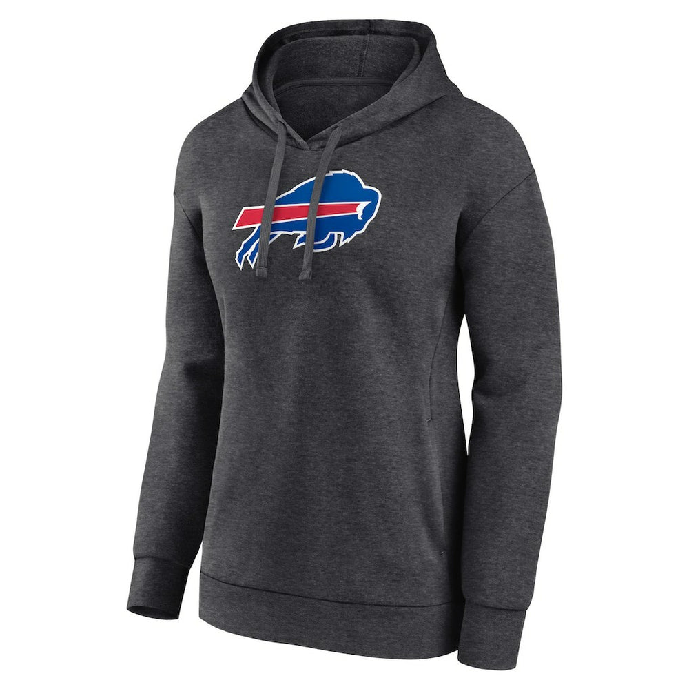 Buffalo Bills Women's Primary Logo Pullover Hoodie Charcoal