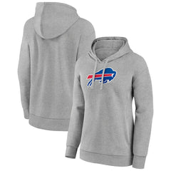 Buffalo Bills Women's Primary Logo Pullover Hoodie Gray