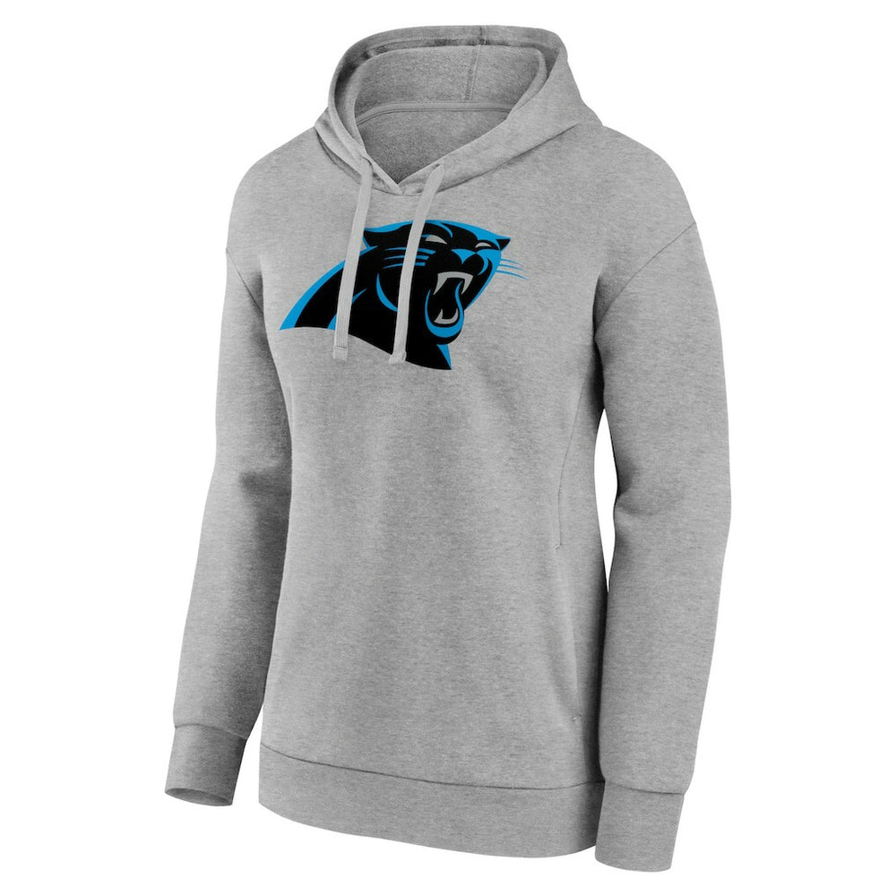 Carolina Panthers Women's Primary Logo Pullover Hoodie Gray