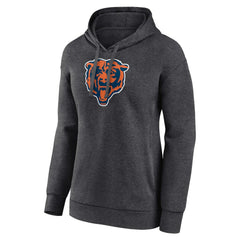 Chicago Bears Women's Primary Logo Pullover Hoodie Charcoal