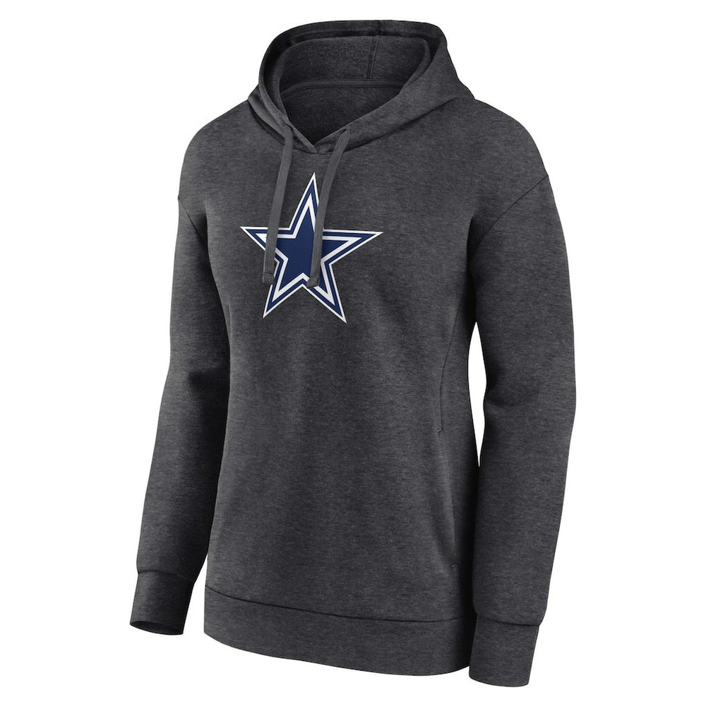 Dallas Cowboys Women's Primary Logo Pullover Hoodie Charcoal
