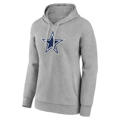 Dallas Cowboys Women's Primary Logo Pullover Hoodie Gray