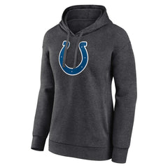 Indianapolis Colts Women's Primary Logo Pullover Hoodie Charcoal