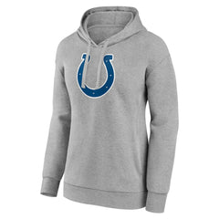 Indianapolis Colts Women's Primary Logo Pullover Hoodie Gray