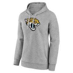 Jacksonville Jaguars Women's Primary Logo Pullover Hoodie Gray