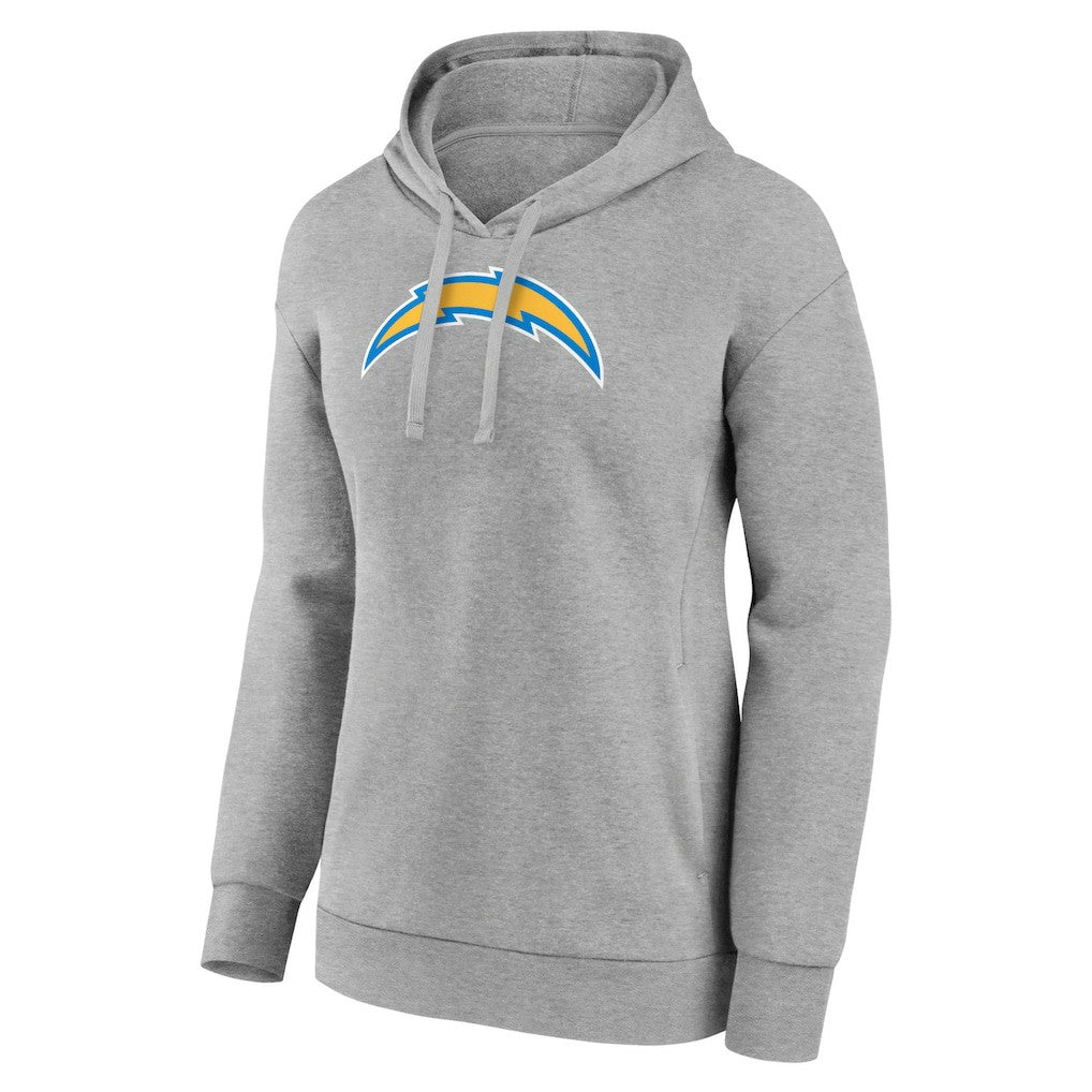 Los Angeles Chargers Women's Primary Logo Pullover Hoodie Gray