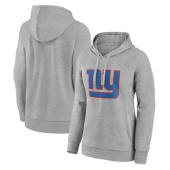 New York Giants Women's Primary Logo Pullover Hoodie Gray