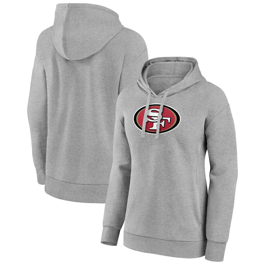 San Francisco 49ers Women's Primary Logo Pullover Hoodie Gray