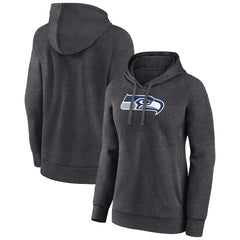 Seattle Seahawks Women's Primary Logo Pullover Hoodie Charcoal