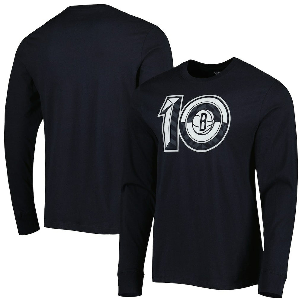 Brooklyn Nets '47 10th Anniversary Super Rival Long Sleeve T-Shirt Black