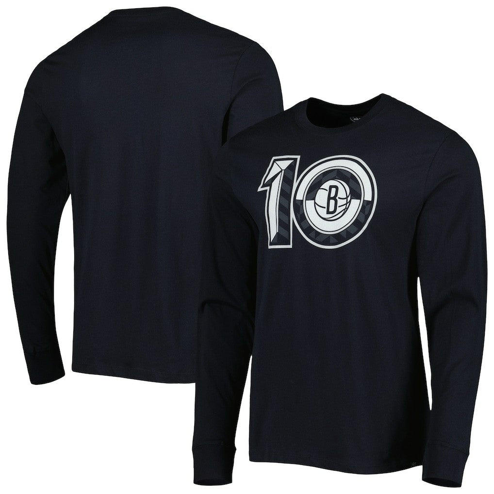 Brooklyn Nets '47 10th Anniversary Super Rival Long Sleeve T-Shirt Black