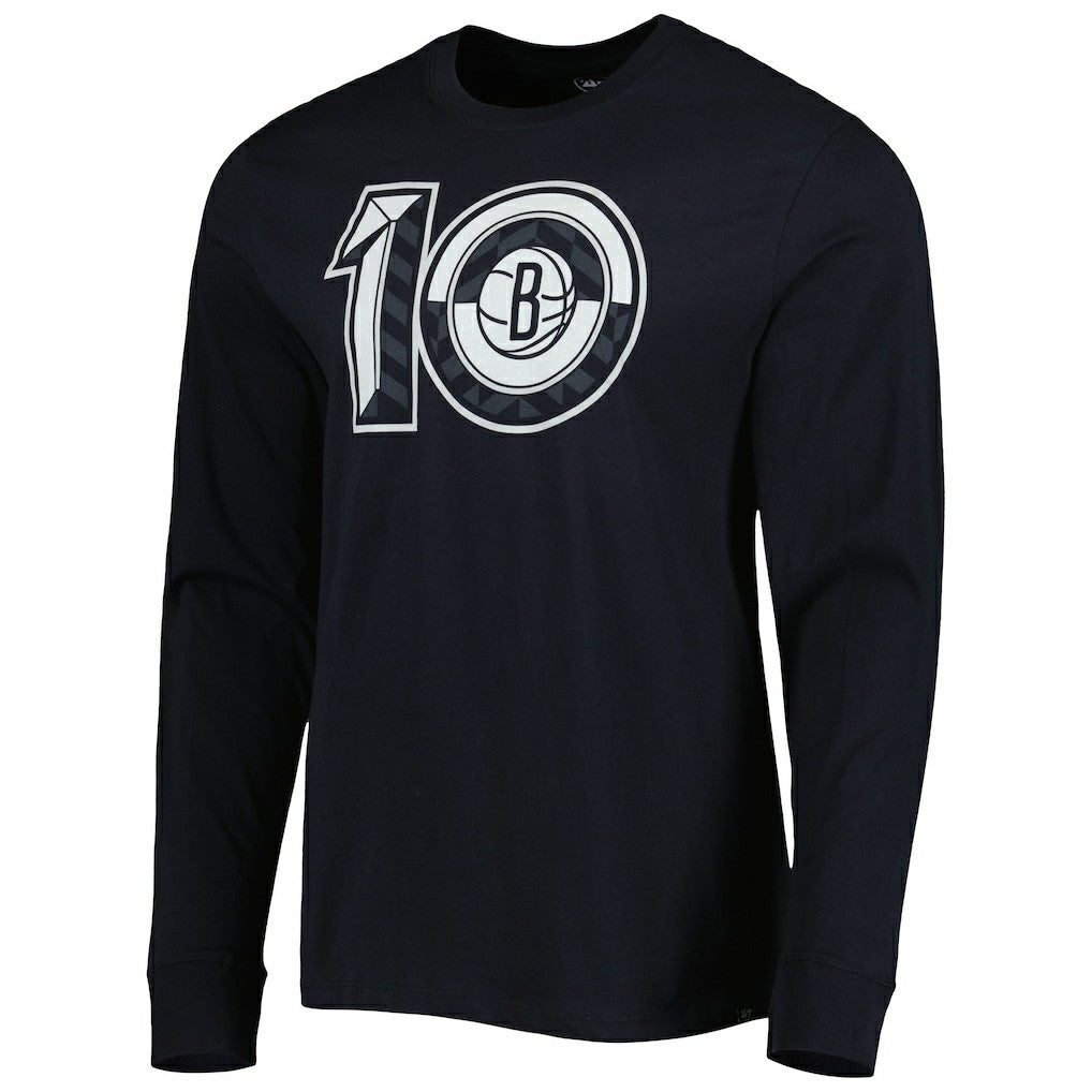 Brooklyn Nets '47 10th Anniversary Super Rival Long Sleeve T-Shirt Black