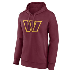 Washington Commanders Women's Primary Logo Pullover Hoodie Burgundy