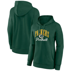 Green Bay Packers Women's Victory Script Pullover Hoodie Green