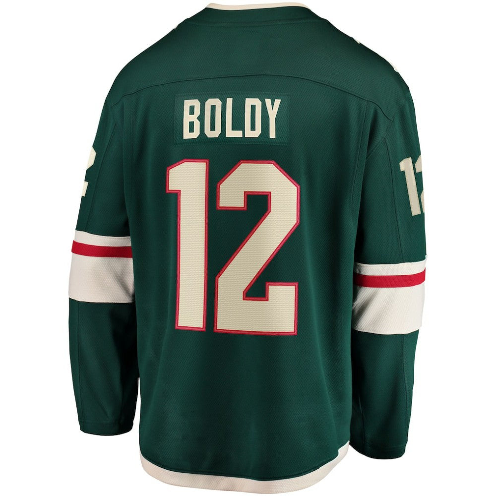 NHL Matthew Boldy Minnesota Wild Fanatics Home Breakaway Player Jersey - Green