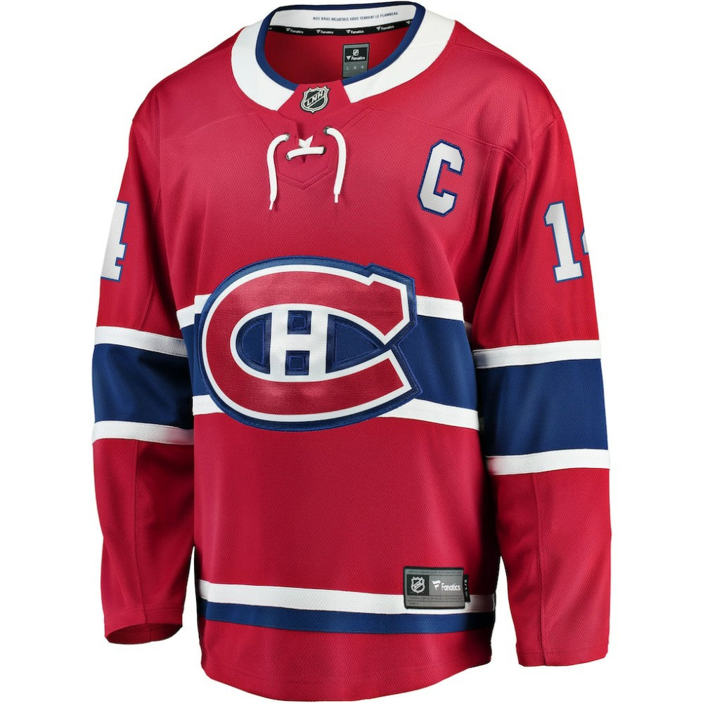 NHL Nick Suzuki Montreal Canadiens Fanatics Home Captain Patch Breakaway Player Jersey - Red