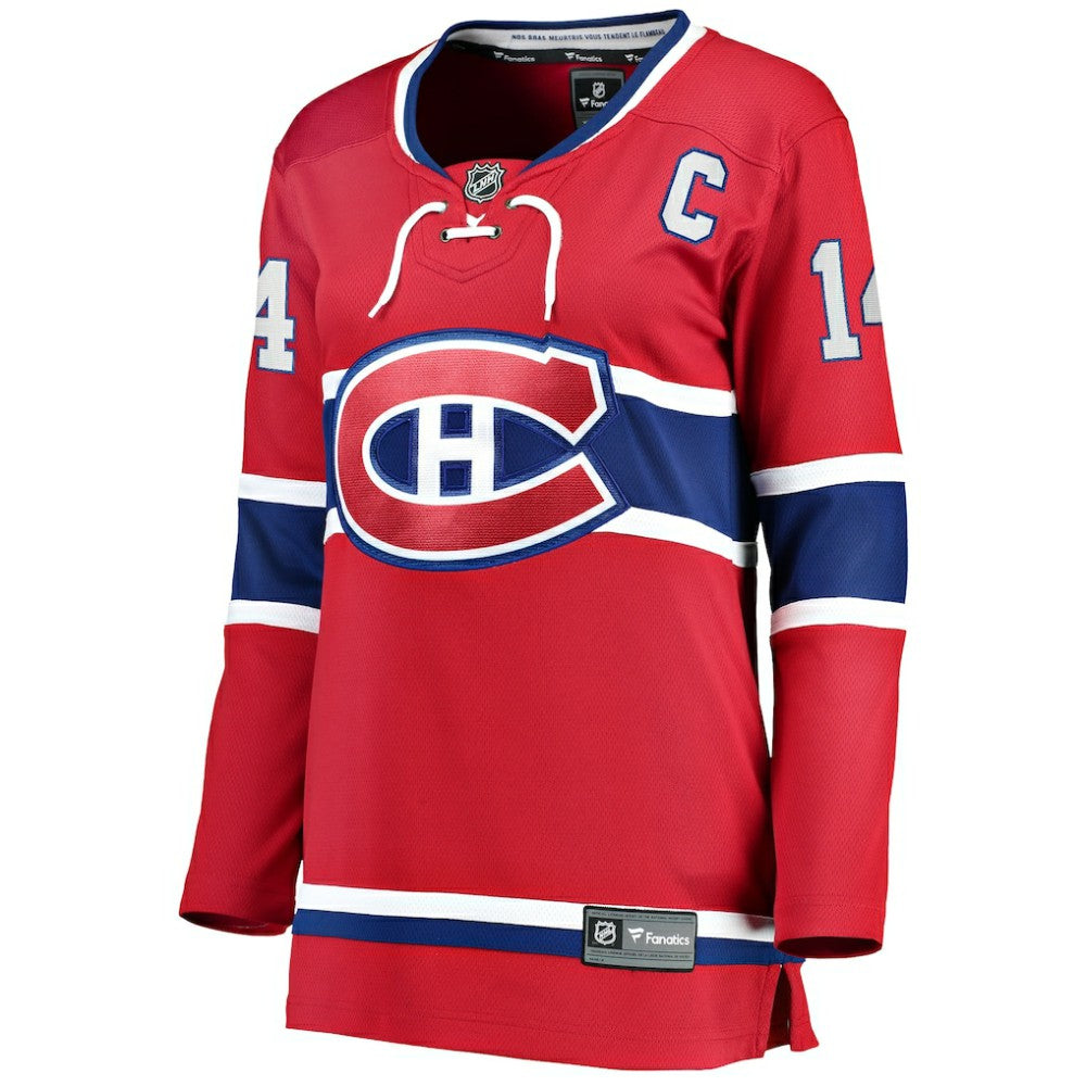 NHL Nick Suzuki Montreal Canadiens Fanatics Women's Home Captain Patch Breakaway Player Jersey - Red