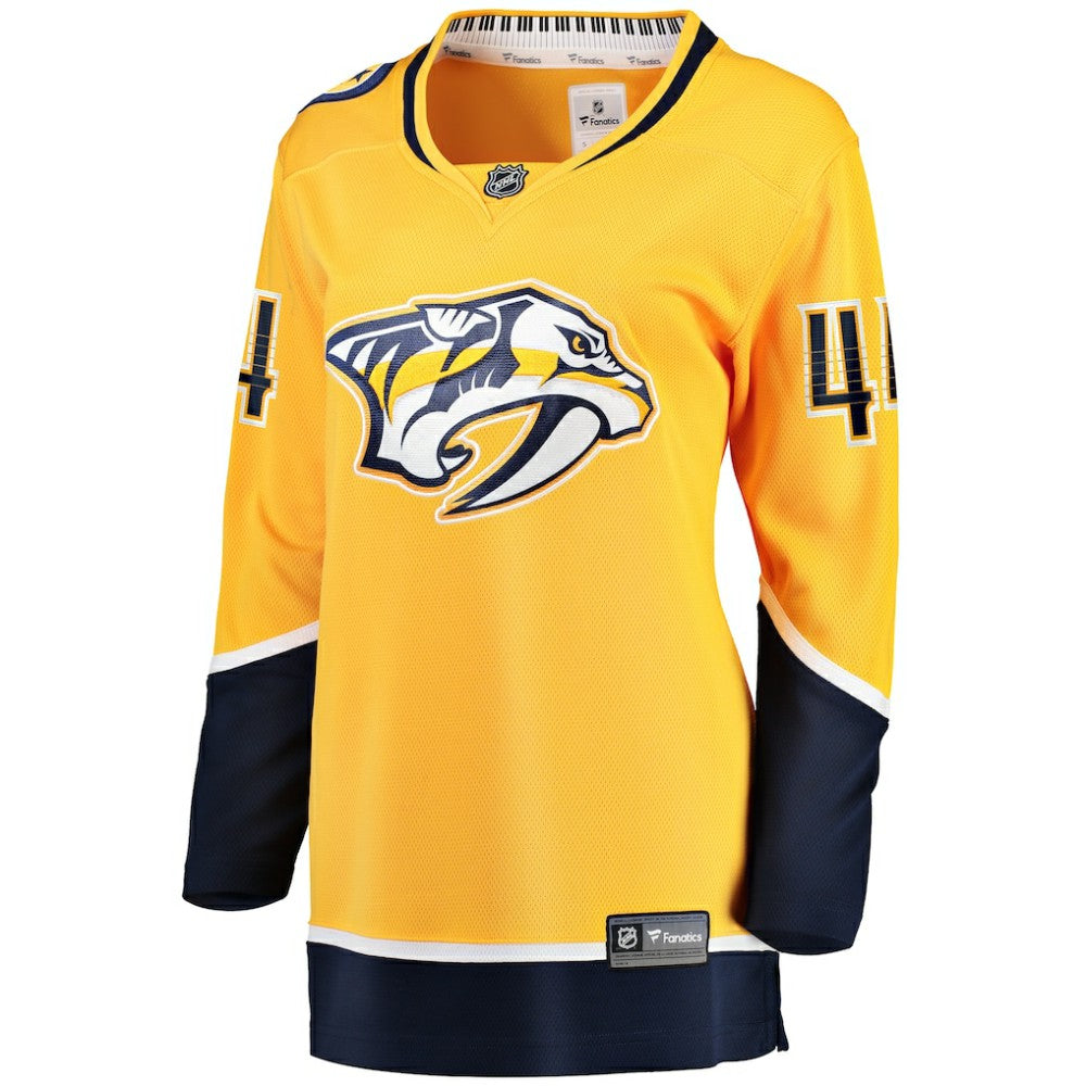 NHL Kiefer Sherwood Nashville Predators Fanatics Women's Home Breakaway Player Jersey - Gold