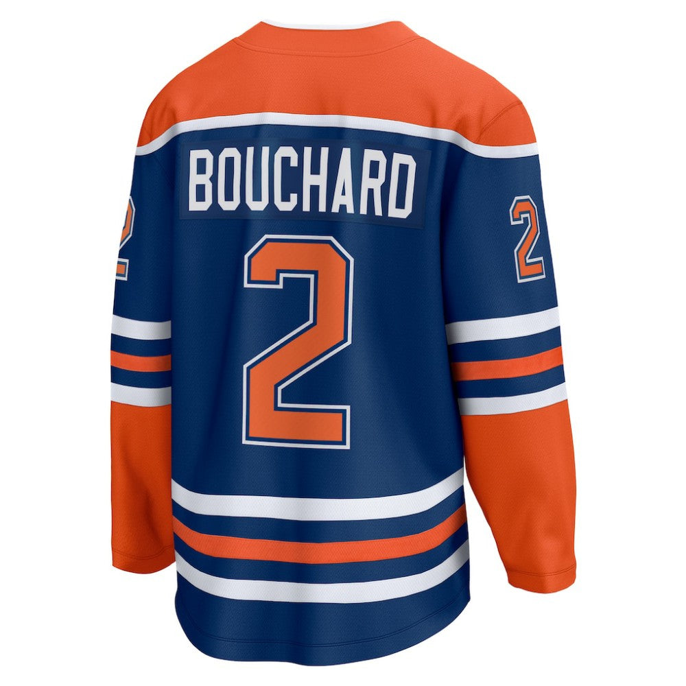 NHL Evan Bouchard Edmonton Oilers Fanatics Home Breakaway Player Jersey - Royal