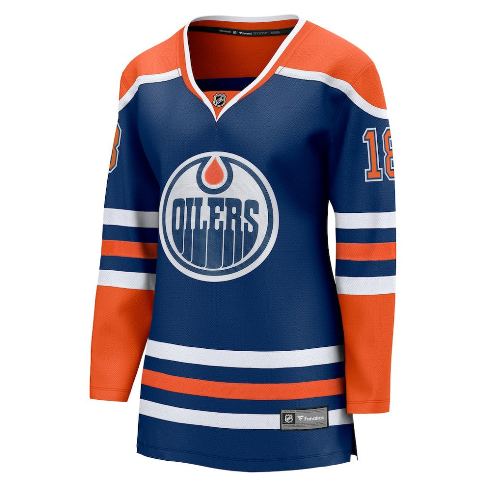 NHL Zach Hyman Edmonton Oilers Fanatics Women's Home Breakaway Player Jersey - Royal