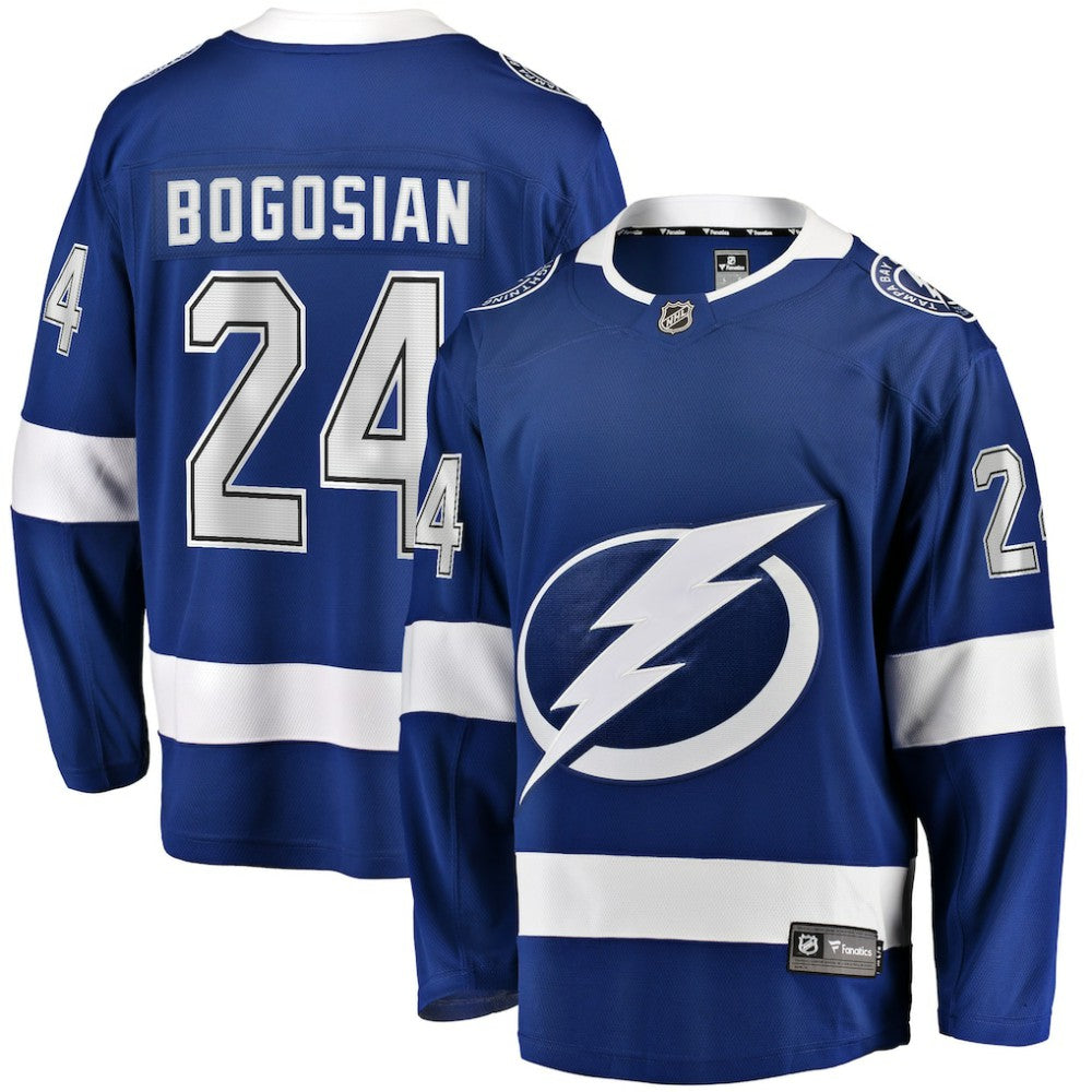 NHL Zach Bogosian Tampa Bay Lightning Fanatics Home Breakaway Player Jersey - Blue