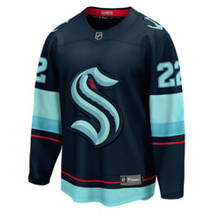 NHL Oliver Bjorkstrand Seattle Kraken Fanatics Home Breakaway Player Jersey - Deep Sea Blue