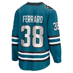 NHL Mario Ferraro San Jose Sharks Fanatics Home Breakaway Player Jersey - Teal