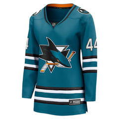 NHL Marc-Edouard Vlasic San Jose Sharks Fanatics Women's Home Breakaway Player Jersey - Teal