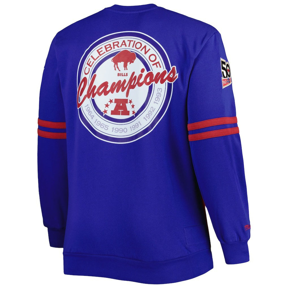 Buffalo Bills Big & Tall Celebration of Champions Pullover Sweatshirt Red/Royal