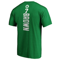 Jaylen Brown Boston Celtics Playmaker Name & Number Logo T-Shirt Kelly Green