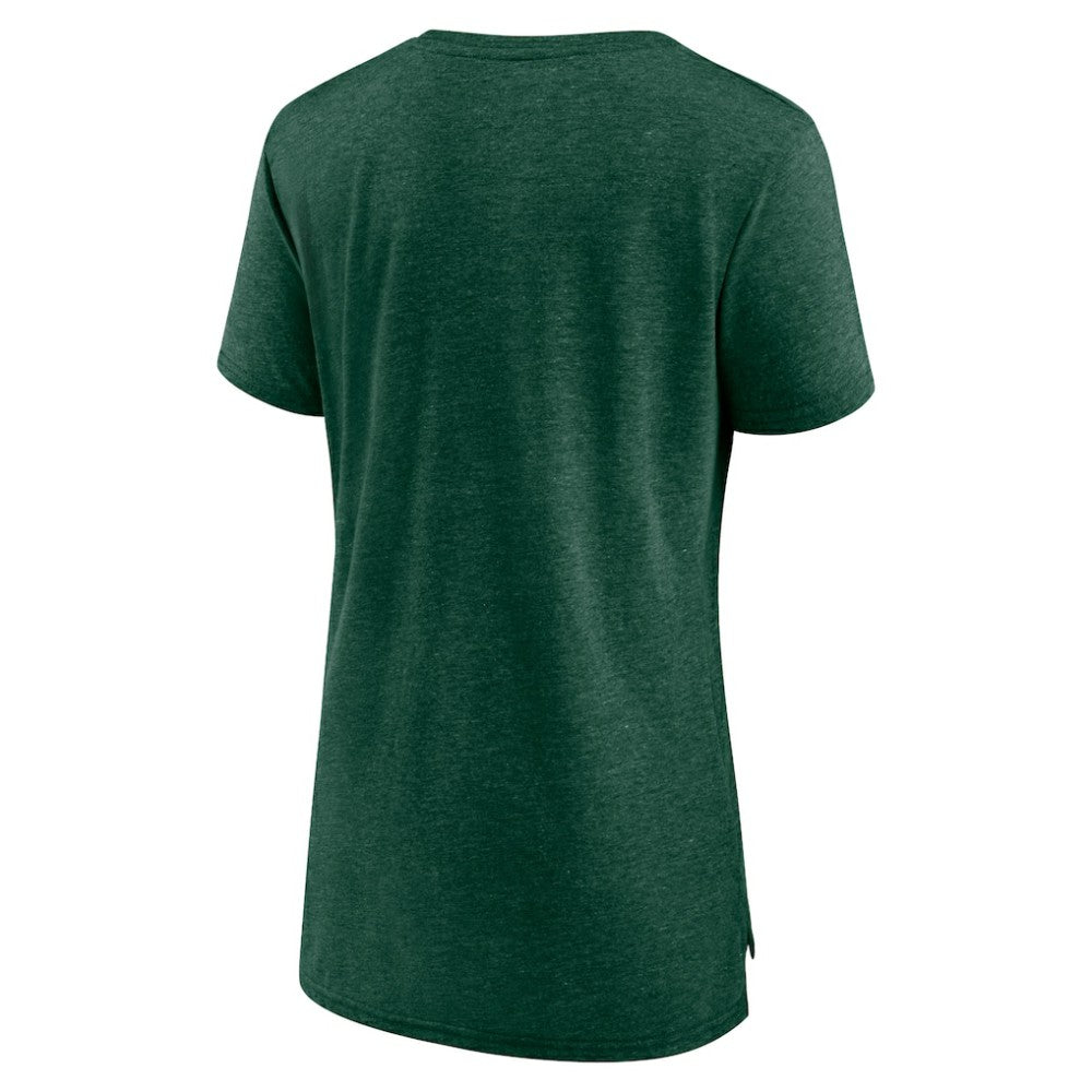 Athletics Women's Official Wordmark Tri-Blend T-Shirt - Heather Green T-shirts