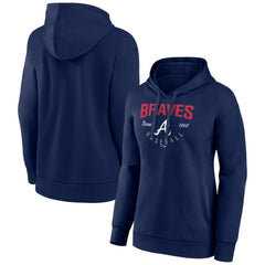 Atlanta Braves Women's Team Live For It Pullover Hoodie - Navy Hoodies