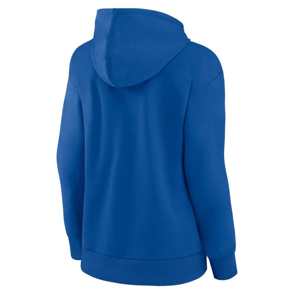 Chicago Cubs Women's Distressed Team Pullover Hoodie - Royal Hoodies