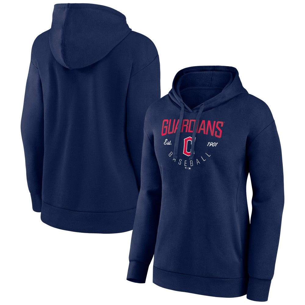 Cleveland Guardians Women's Live For It Pullover Hoodie - Navy Hoodies