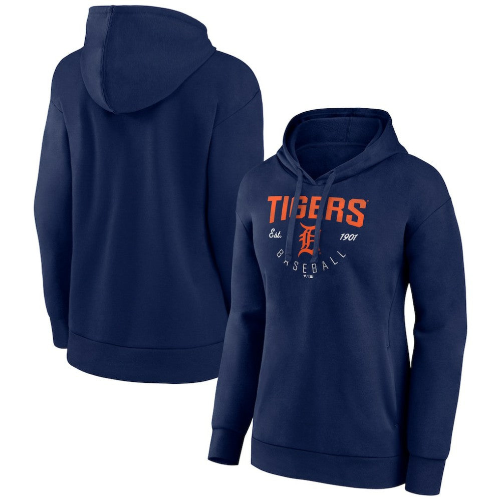 Detroit Tigers Women's Team Live For It Pullover Hoodie - Navy Hoodies