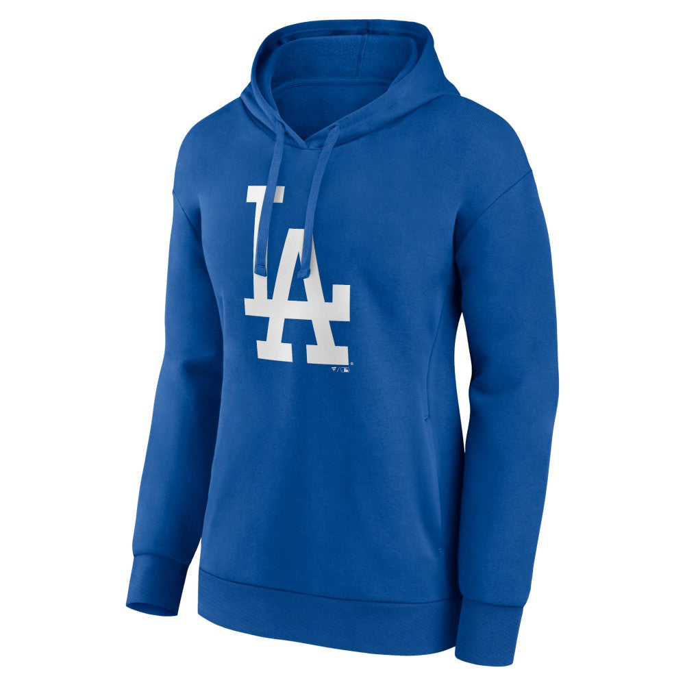 Los Angeles Dodgers Women's Core Logo Pullover Hoodie - Royal Hoodies